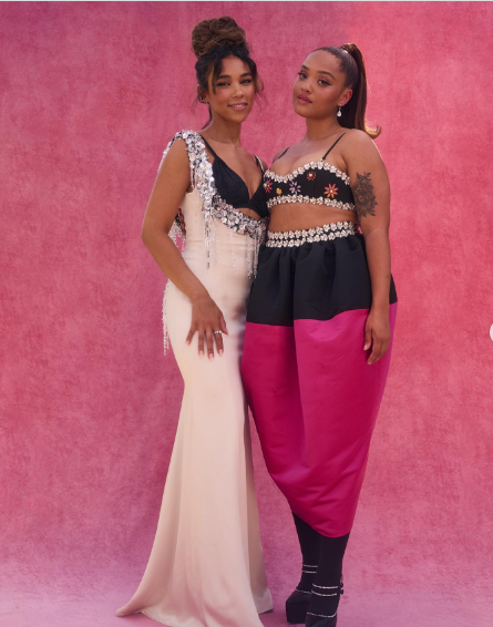Alexandra Shipp with Kiersey Clemons at the premiere of 'Barbie'