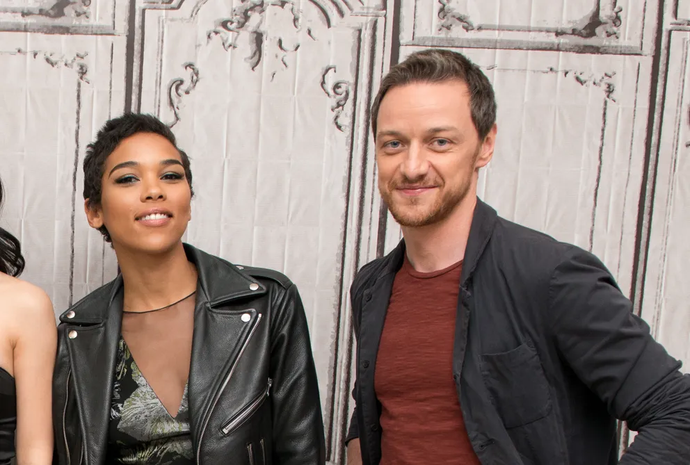 Alexandra Shipp with James McAvoy in 2016