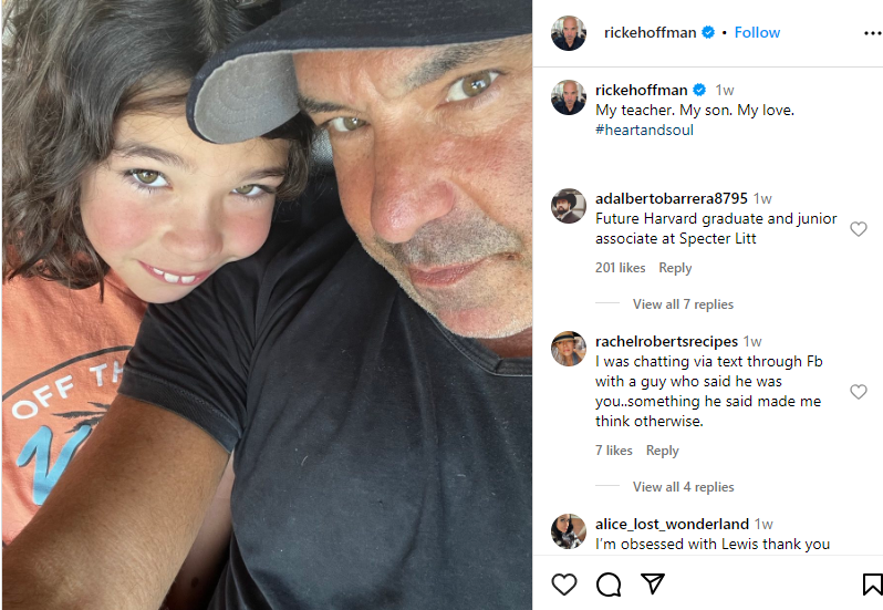 Rick Hoffman loves his son Cole immensely. 