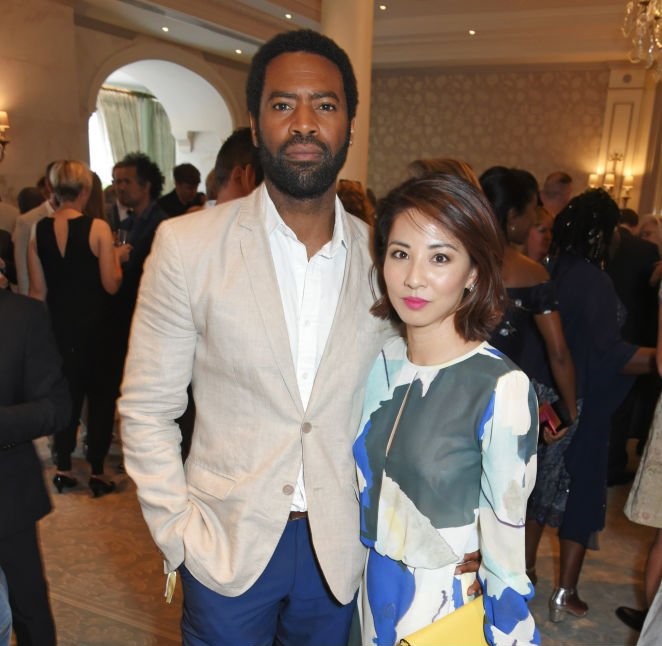 Jing Lusi and rumored boyfriend Nicholas Pinnock attended The South Bank Sky Arts Awards.