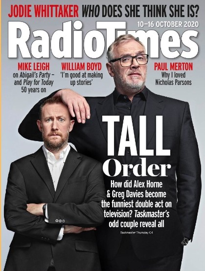 Greg  Davis on the cover page of Radio Times (Source: Instagram) 