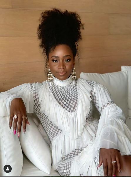 Teyonah Parris during one of her photoshoots